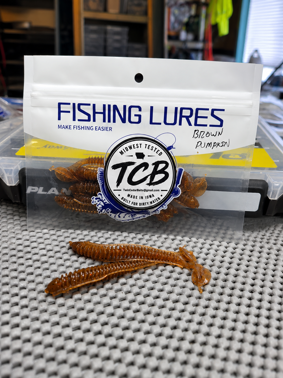 3.5" Brown Pumpkin Paddle-Tail