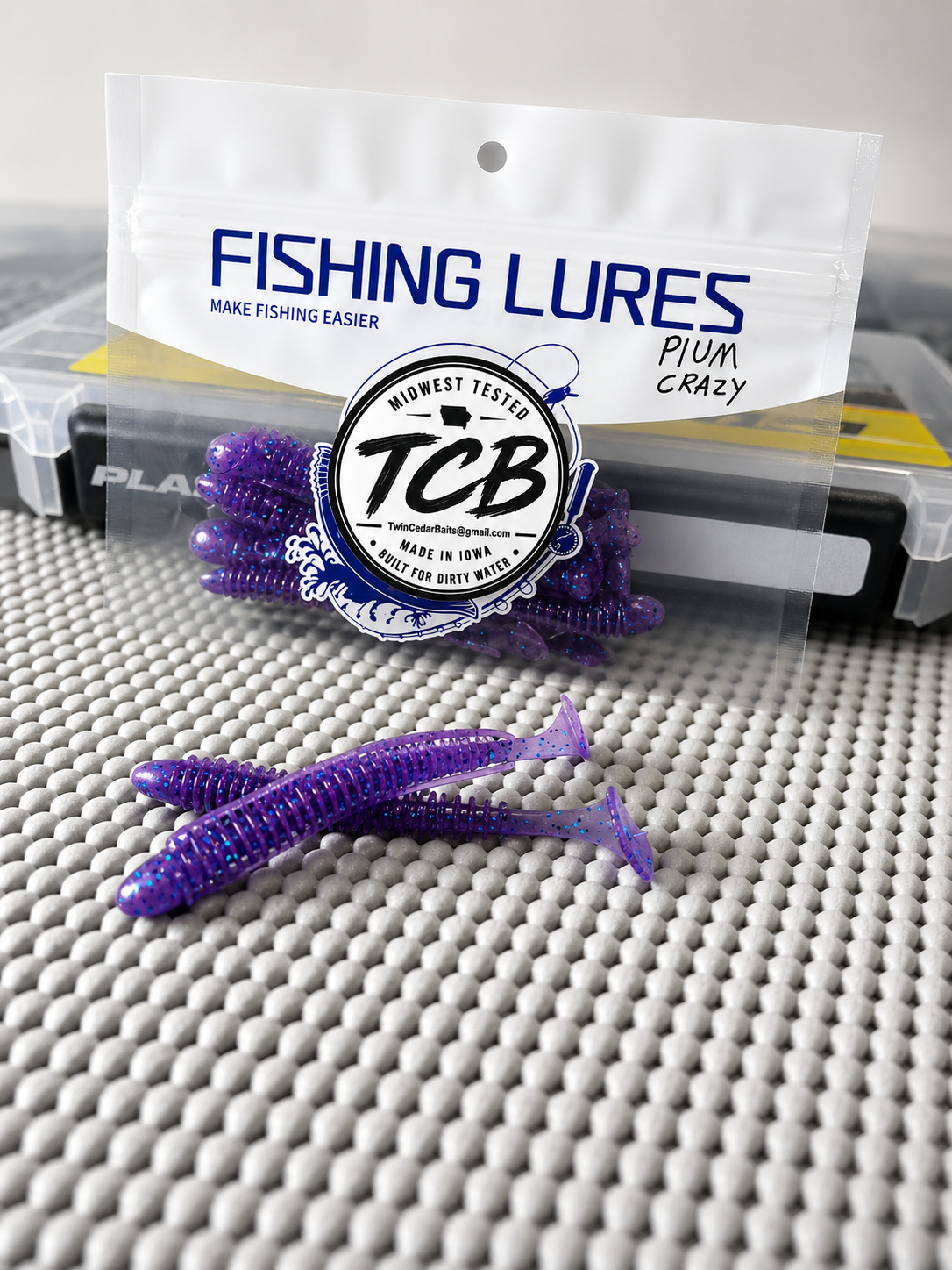 3.5" Plum Crazy Paddle-Tail